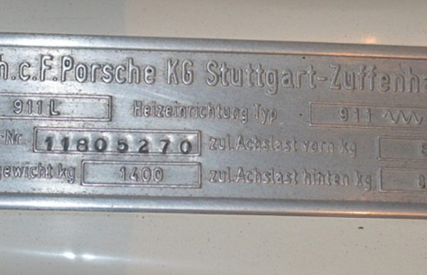 1968 Porsche 911L Sportomatic — photo 37