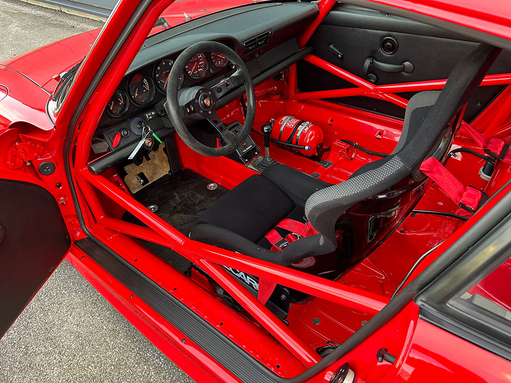 Factory competition cockpit of the 1997 Porsche 911 Cup 3.8 RSR