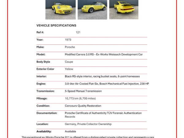 1973 Porsche 911 Carrera 3.0 RS — photo 33